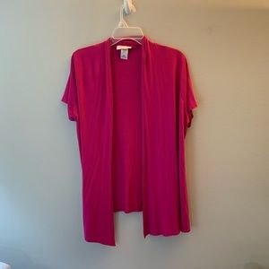1XL cardigan short sleeve. Light weight top.